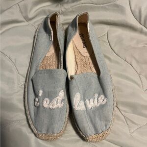 Chambray espadrille